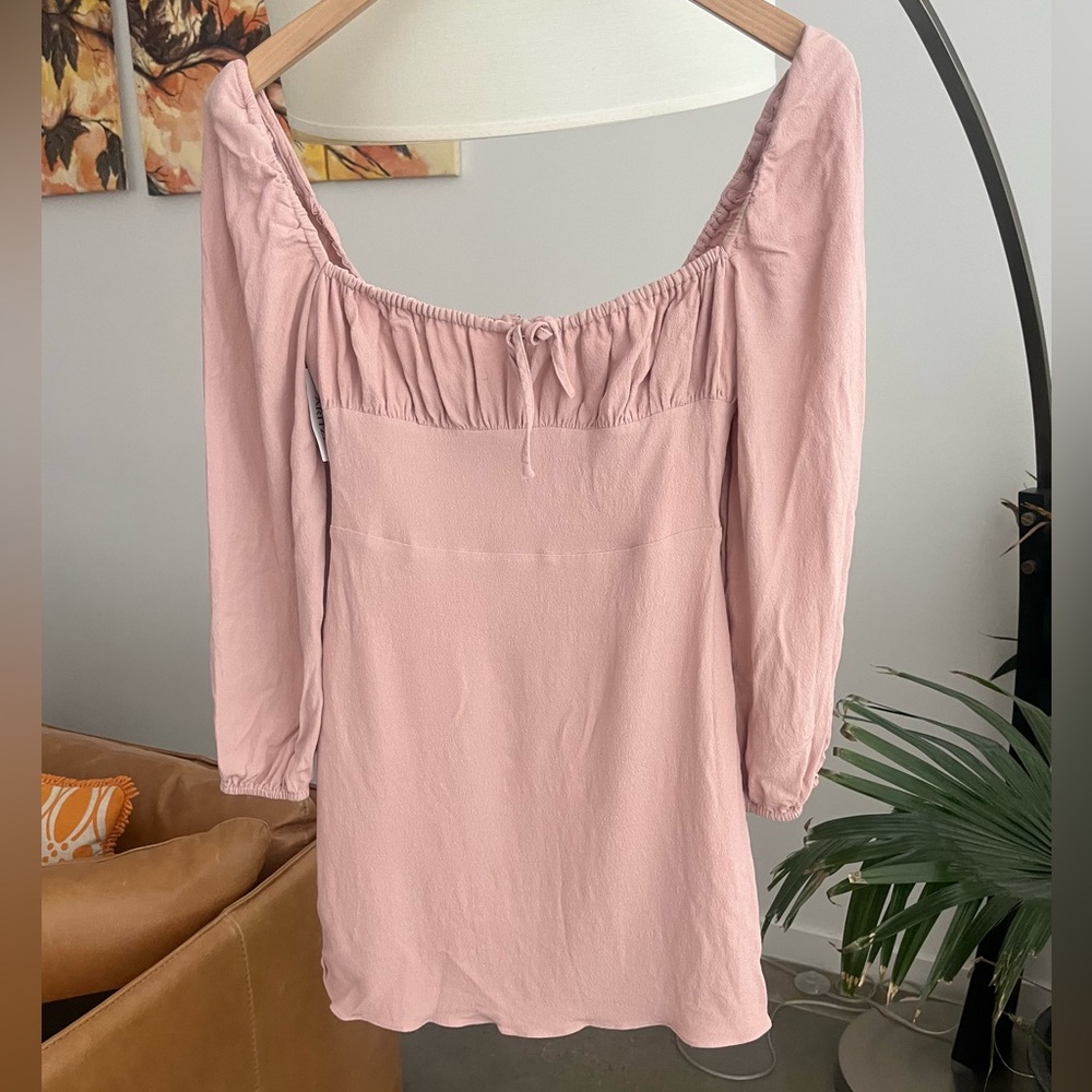 NWT Aritzia Sunday Best Delilah Long Sleeve Mini Dress - Picture 2 of 5